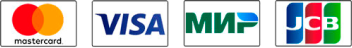 Принимаем к оплате: Mastercard, Visa, МИР, JCB