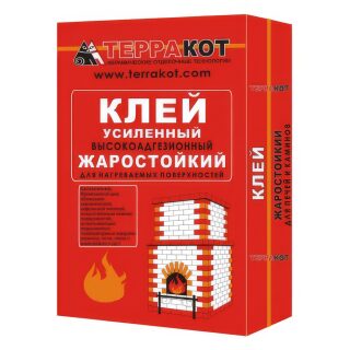 Клей жаростойкий усиленный Терракот(25 кг)