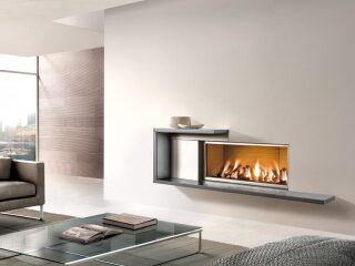 Каминная облицовка Piazzetta LINZ(Цвет керамики Bianco Grigio, Для топок MA 264 / MC 120/48)