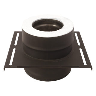 Площадка монтажная Везувий BLACK (AISI 430/1,0мм, Keralux)(Ø 200/300 мм)