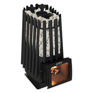 Печь для бани Grill-D Cometa Vega 350 Short Window Max(Нержавеющая сталь (Pro))