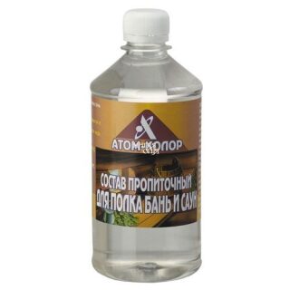Состав пропиточный для полка бань и саун 0,5 л Атом-Колор