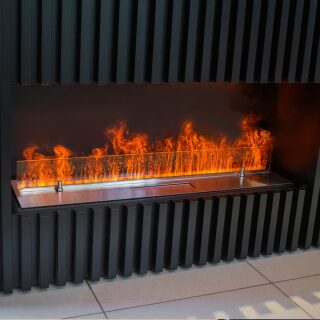 Электрический очаг Schones Feuer 3D FireLine 1500 RGB со стальной крышкой(Нержавеющая панель)