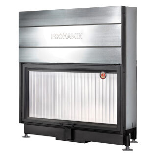 Каминная топка EcoKamin Вега 1600 (подовое горение)(белый шамот)