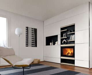 Каминная облицовка Piazzetta PRESTON(Линейка покрытия Basic, Цвет керамики Bianco Antico)