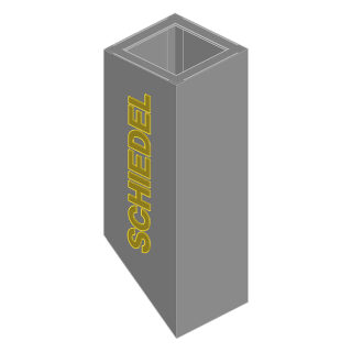 Удлинение короба Schiedel Uratop Isotor(Ø 160 мм)