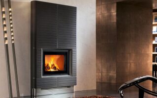 Каминная облицовка Piazzetta LIFE(Линейка покрытия Basic, Цвет керамики Bianco Grigio)