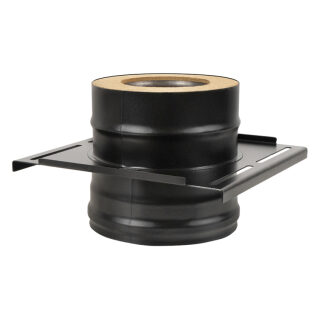 Площадка монтажная Везувий BLACK (AISI 430/0,8мм)(Ø 200/300 мм, 400*400 мм)