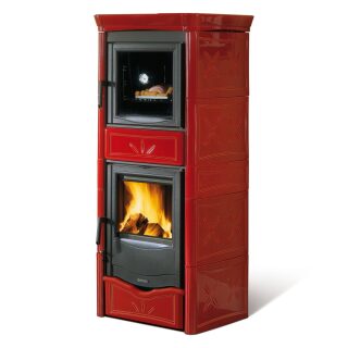 Печь-камин La Nordica Nicoletta Forno Evo(Bordeaux (бордовый))