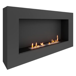 Биокамин SteelHeat WALL GRAND 1200 LITE(Стекло Без стекла, Стемалит Со стемалитом)