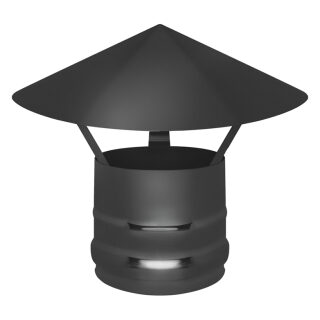 Зонт нержавеющий Везувий BLACK (AISI 430/0,5мм)(Ø 120 мм)