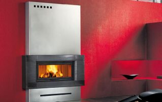 Каминная облицовка Piazzetta FREE(Линейка покрытия Basic, Цвет керамики Bianco Grigio)