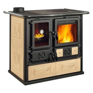 Отопительно-варочная печь La Nordica Rosa SX Reverse Ceramica(Бежевый (Liberty Pann))