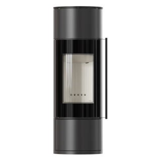 Печь-камин Kratki AMBLER(Футеровка Черная, Ручка Сталь)