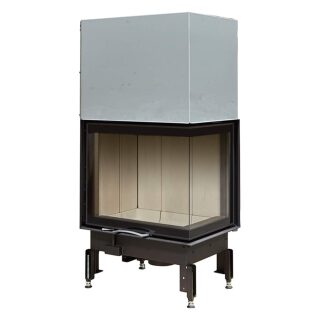 Каминная топка Austroflamm 69x49x57S два стекла(Левый, Keramott белый)