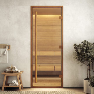 Дверь DoorWood Хамам Aрт Wood 13 Бронза матовая(Размер 1900*800 мм, Расположение Правая)