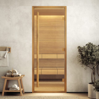 Дверь DoorWood Хамам Aрт Wood 12 Бронза(Размер 2100*900 мм, Расположение Левая)