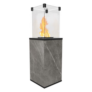 Газовый камин Kratki PATIO/MINI/M/G31/37MBAR/Q/N/P/G NATURALI PIETRA GREY с ручным управлением