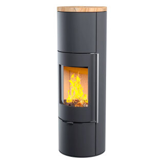 Печь-камин Astov R1 XL (песчаник)(Материал крышки Сталь, Дверца Короткая)