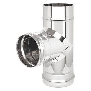 Тройник Везувий 90° (AISI 430/1,0 мм)(Ø 120 мм)