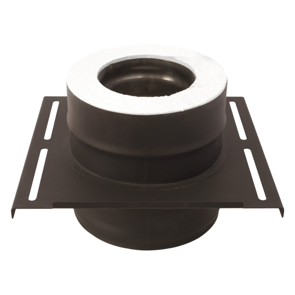 Площадка монтажная Везувий BLACK (AISI 430/1,0мм, Keralux)(Ø 200/300 мм)