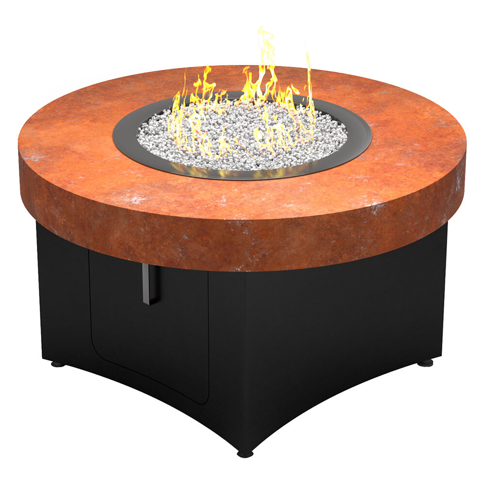 Камин-стол OpenFire круглый