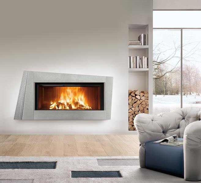 Каминная облицовка Piazzetta SALISBURGO(Цвет керамики Grigio Cerato, Для топок MA 264 / MC 120/48)