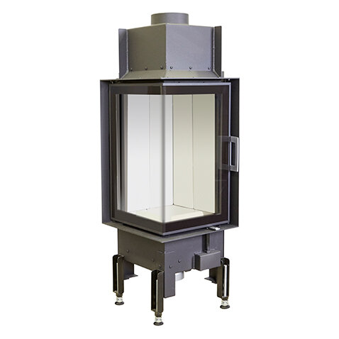 Каминная топка Austroflamm 38x38x57K угловая(Keramott белый)