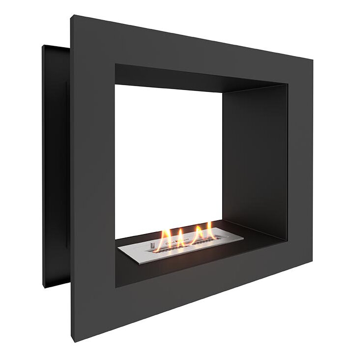 Встраиваемый сквозной биокамин SteelHeat ONE 600(Стекло)