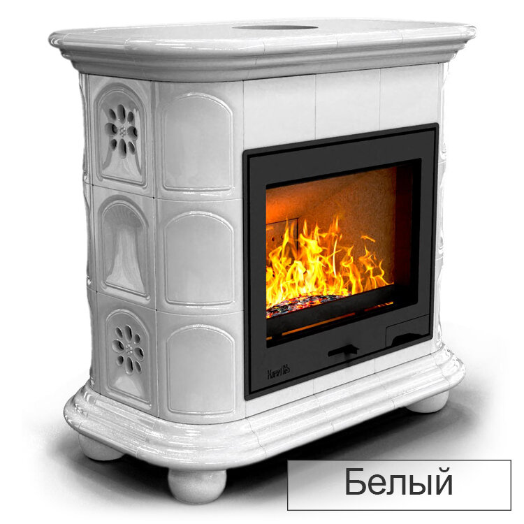 Каминная облицовка КимрПечь Прованс центральный Л-600(Исполнение Однотонный C, Цвет / Декор Серый светлый матовый [C2])