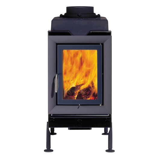 Каминная топка Brunner HKD 6.1 (плоское стекло) (Декоративная рамка, черная)