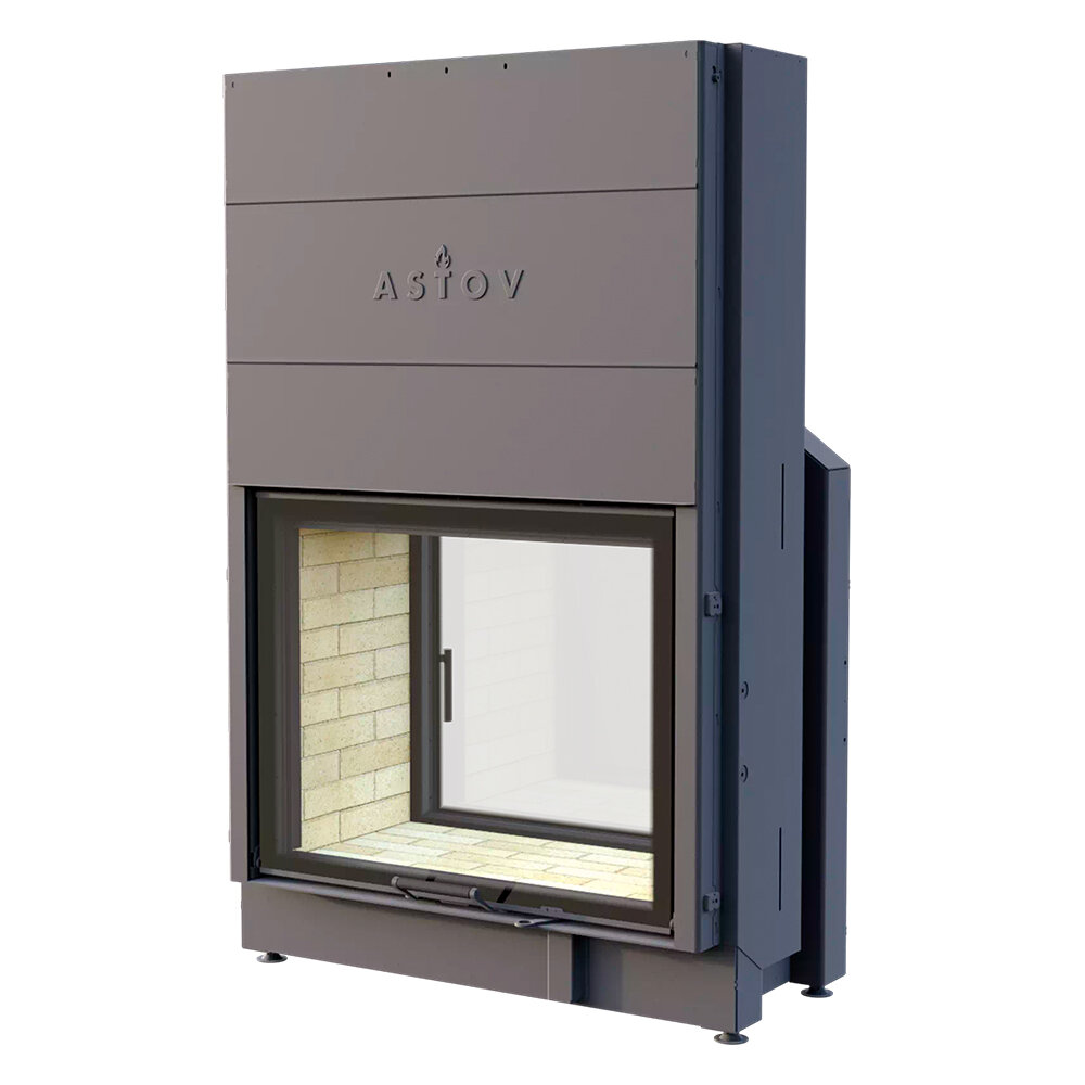 Каминная топка Astov ПТ 9074(Футеровка 3D панели)