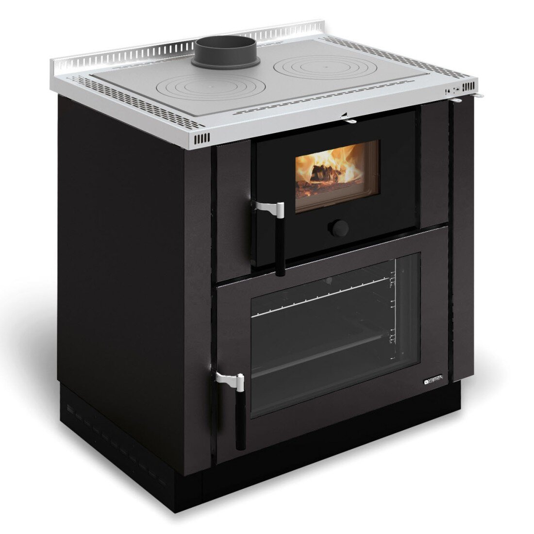 Отопительно-варочная печь La Nordica Verona(Черный (NE-Anthracite Black))
