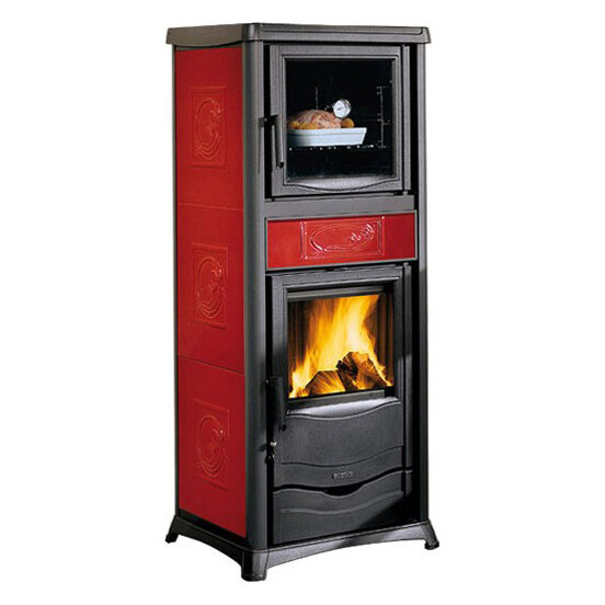 Отопительно-варочная печь с водяным контуром La Nordica TermoRossella Plus Forno DSA 4.0(Бордовый (LIBERTY BORDEAUX))