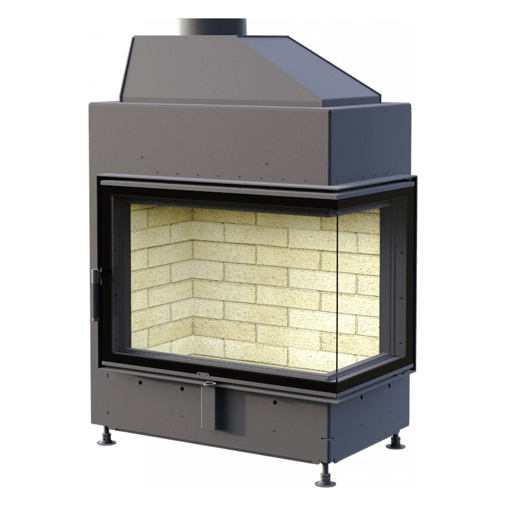 Каминная топка Astov П2С 800(Расположение R - правая, Футеровка шамот)