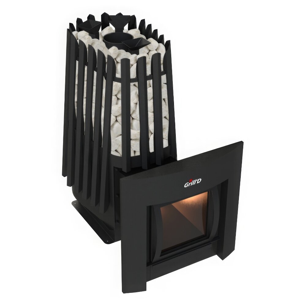 Печь для бани Grill-D Cometa Vega 350 Window Max(Нержавеющая сталь (Pro))