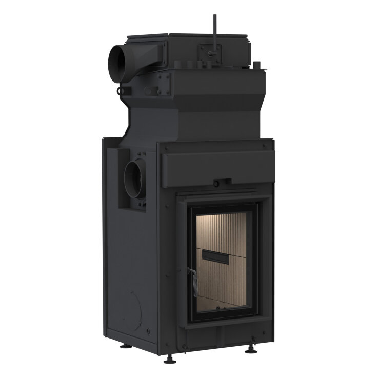 Каминная топка Brunner HKD 2.2 SK + EAS с шибером(Монтажная рама, необработанная сталь)