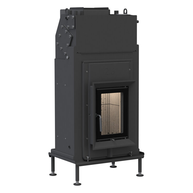 Каминная топка Brunner HKD 2.6 k SK (плоское стекло) (Декоративная рамка, черная)