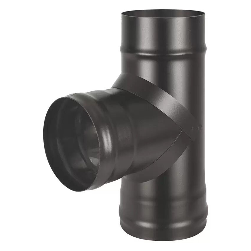 Тройник Везувий BLACK (AISI 430/1,0мм)(Ø 150 мм)