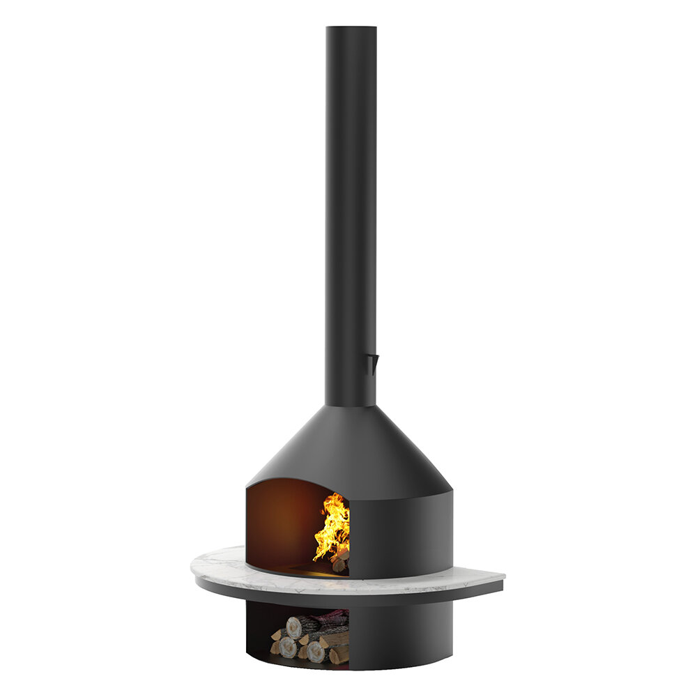 Камин OpenFire Ledi(с откатным стеклом)