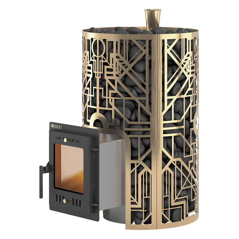 Печь для бани Эверест "Steam Master" 24 НЕРЖ. Гэлэкси (210М) Gold (Голд)