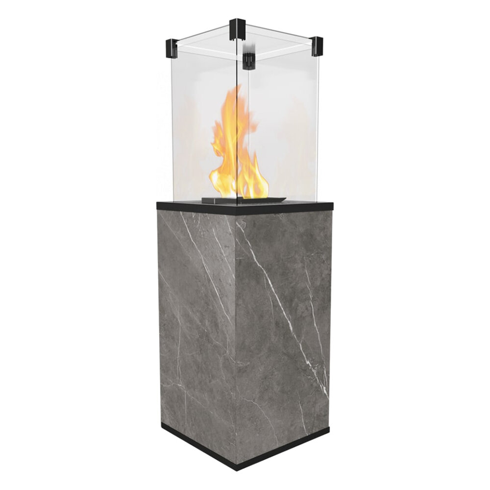 Газовый камин Kratki PATIO/M/G31/37MBAR/Q/N/P/G NATURALI PIETRA GREY с ручным управлением