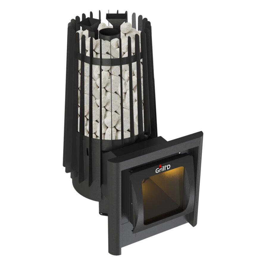 Печь для бани Grill-D Cometa Vega 180 Long Window Max(Котловая сталь)