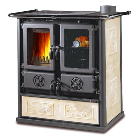 Отопительно-варочная печь La Nordica Rosetta 5.0 Ceramica (Красный (Liberty Bordeaux))