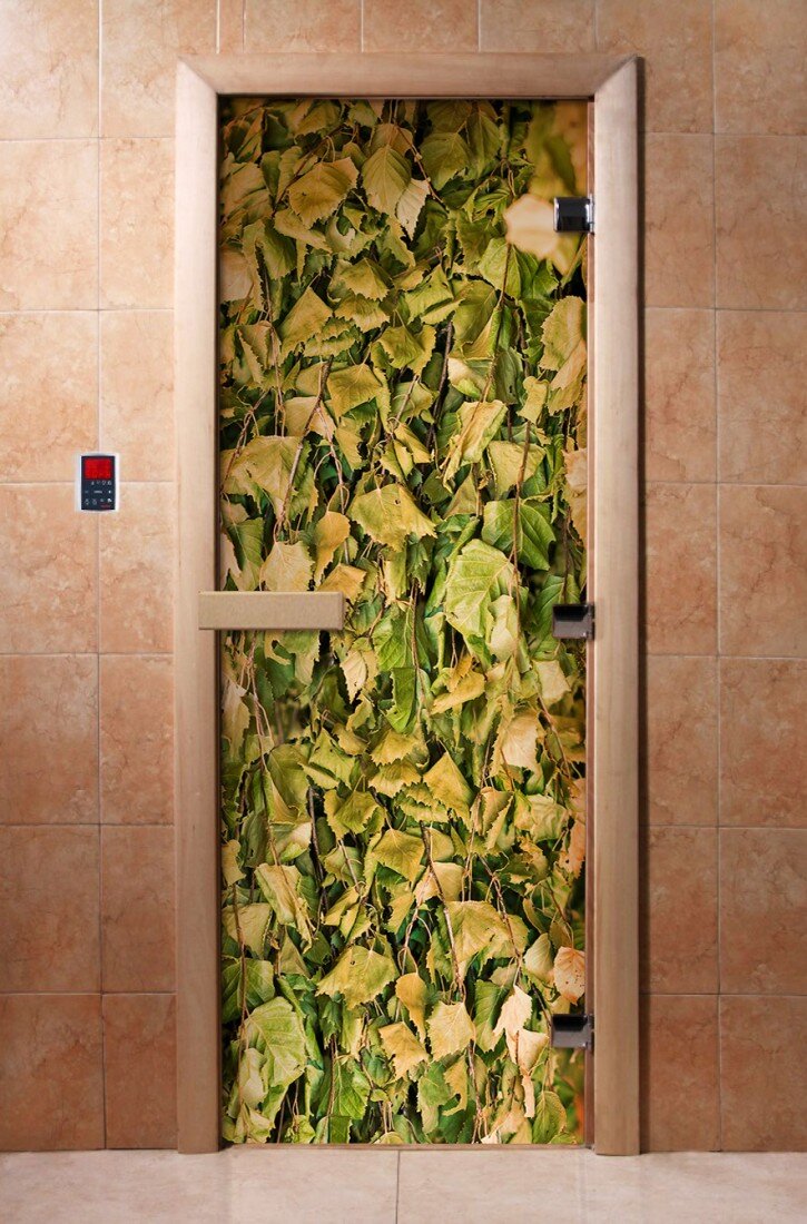 Дверь DoorWood Хамам Фотопечать (1900х700 мм, правая)(Рисунок А067)