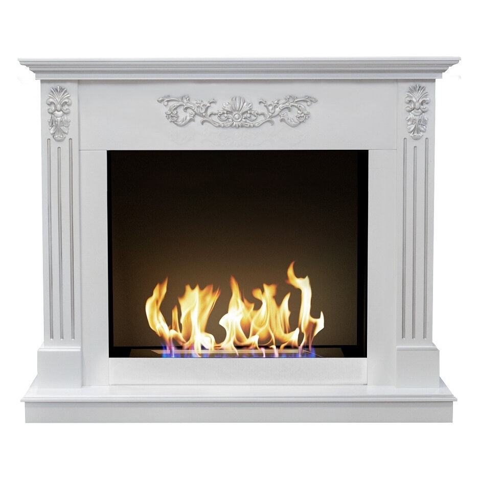 Комплект биокамина ZeFire классический Арканзас(Белый)