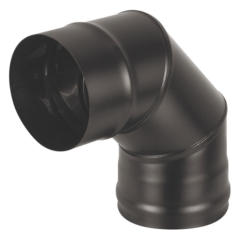 Колено Везувий BLACK (AISI 430/0,8мм) 90°(Ø 150 мм)