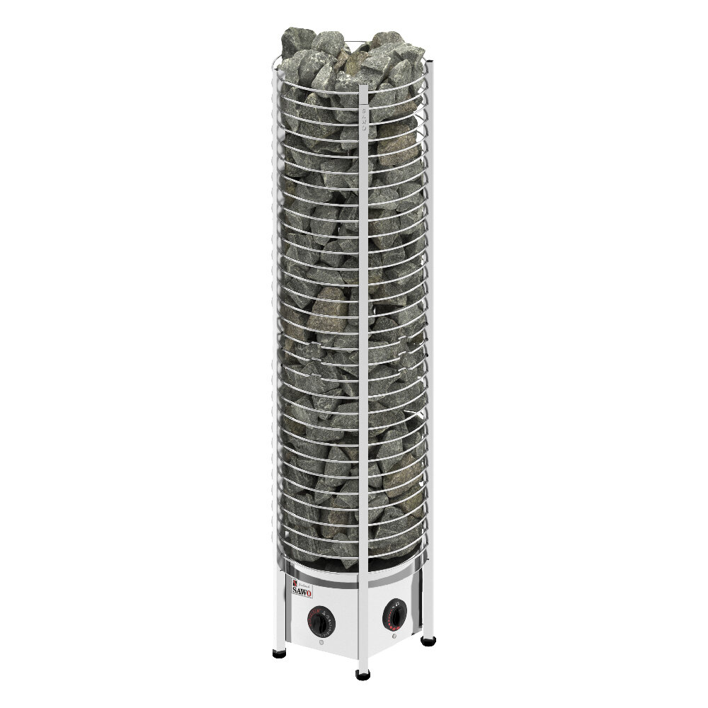 Электрическая печь для сауны Sawo Tower Premium TH6-80NB-P (круглая)