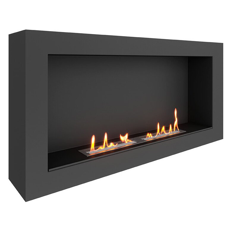 Биокамин SteelHeat WALL ONE 1100 LITE(Стекло Со стеклом, Стемалит Со стемалитом)