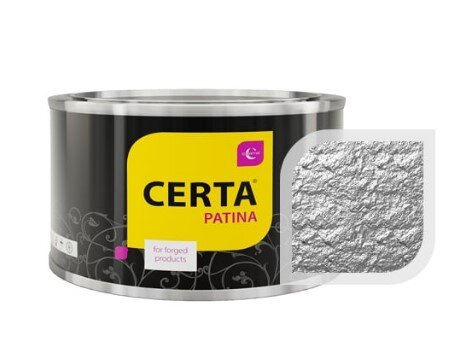 Термостойкая краска CERTA (патина серебро)(Банка 0.5 кг)